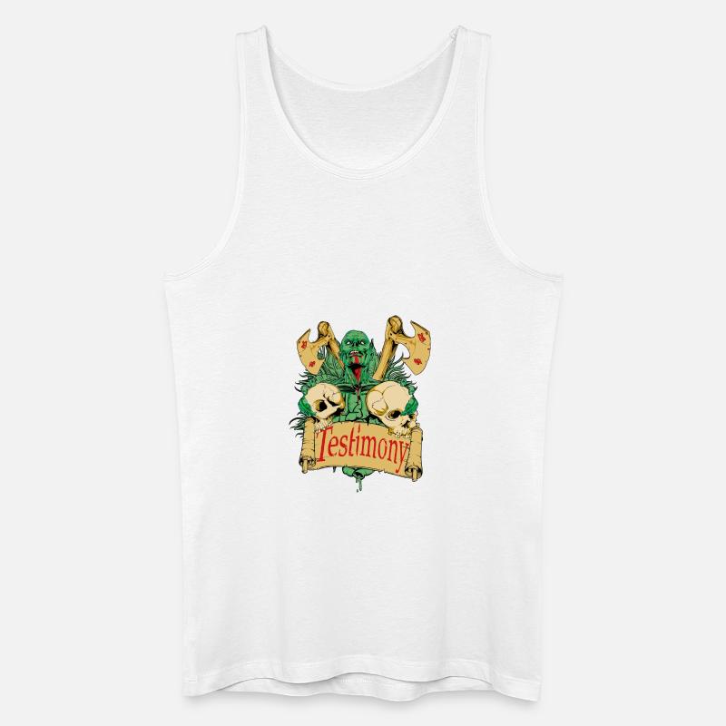 testimony - Männer Bio Tank Top - Weiß
