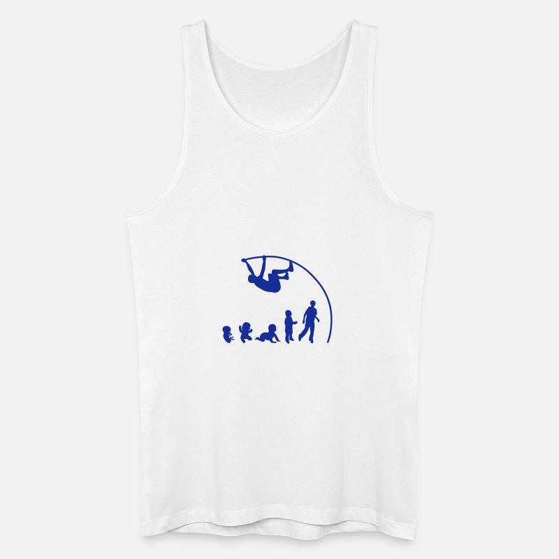 Evolution pole vault perch - Men’s Organic Tank Top - white