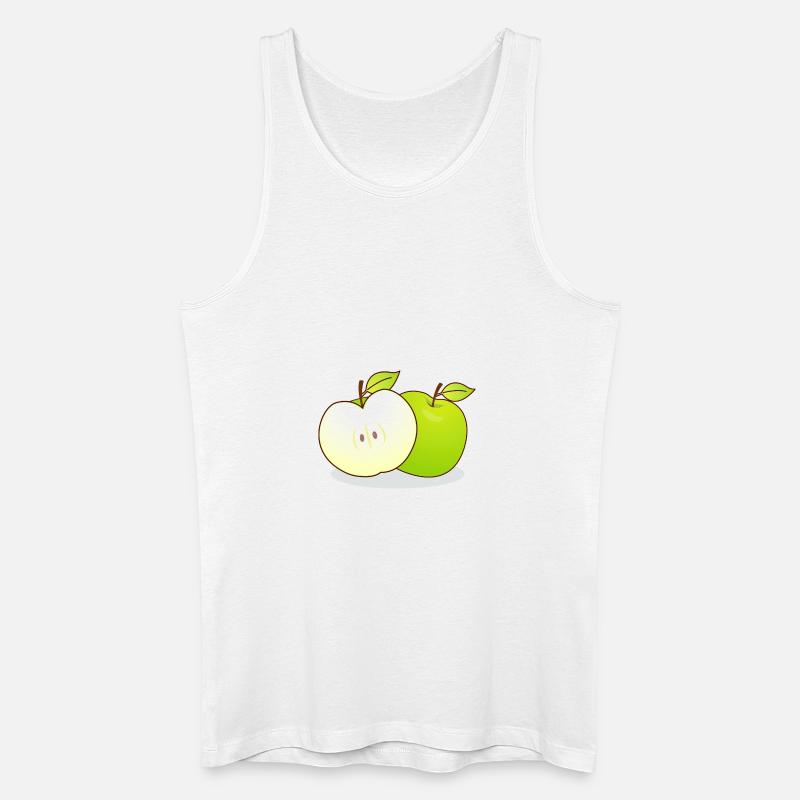 Äpfel - Männer Bio Tank Top - Weiß
