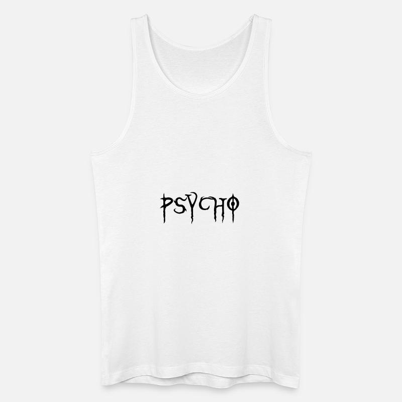 psycho 2 - Männer Bio Tank Top - Weiß