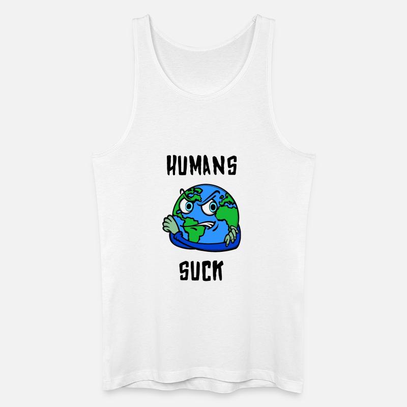 Mutter Erde Statement Erderwärmung Klimaschutz - Männer Bio Tank Top - Weiß