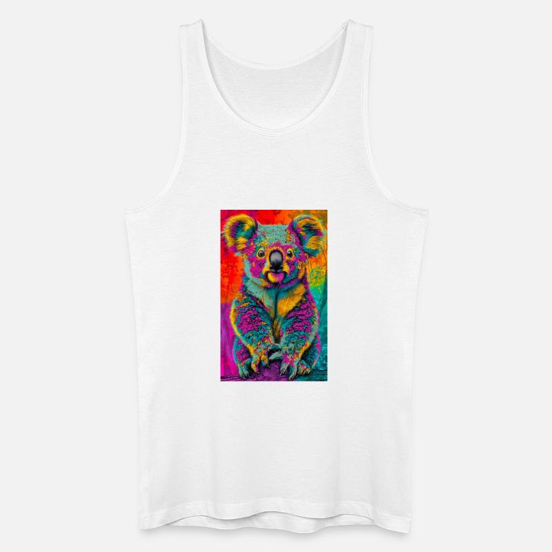 Koala - Männer Bio Tank Top - Weiß