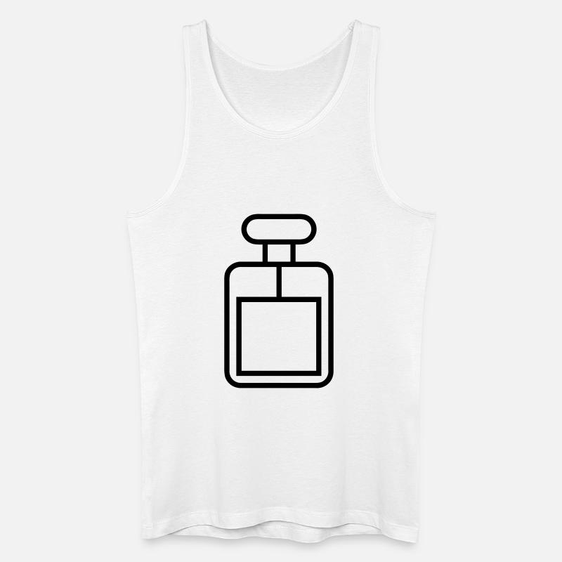 Parfümflasche - Männer Bio Tank Top - Weiß
