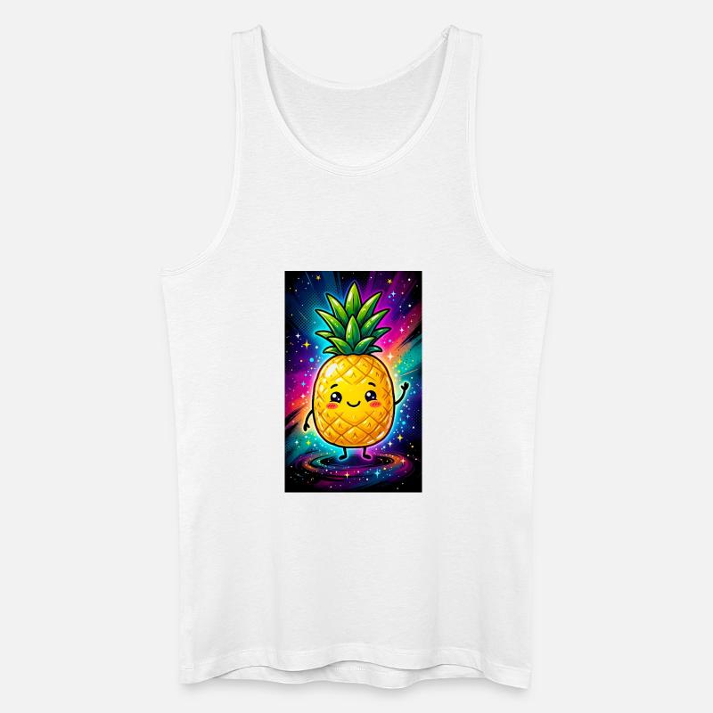 Ananas - Männer Bio Tank Top - Weiß