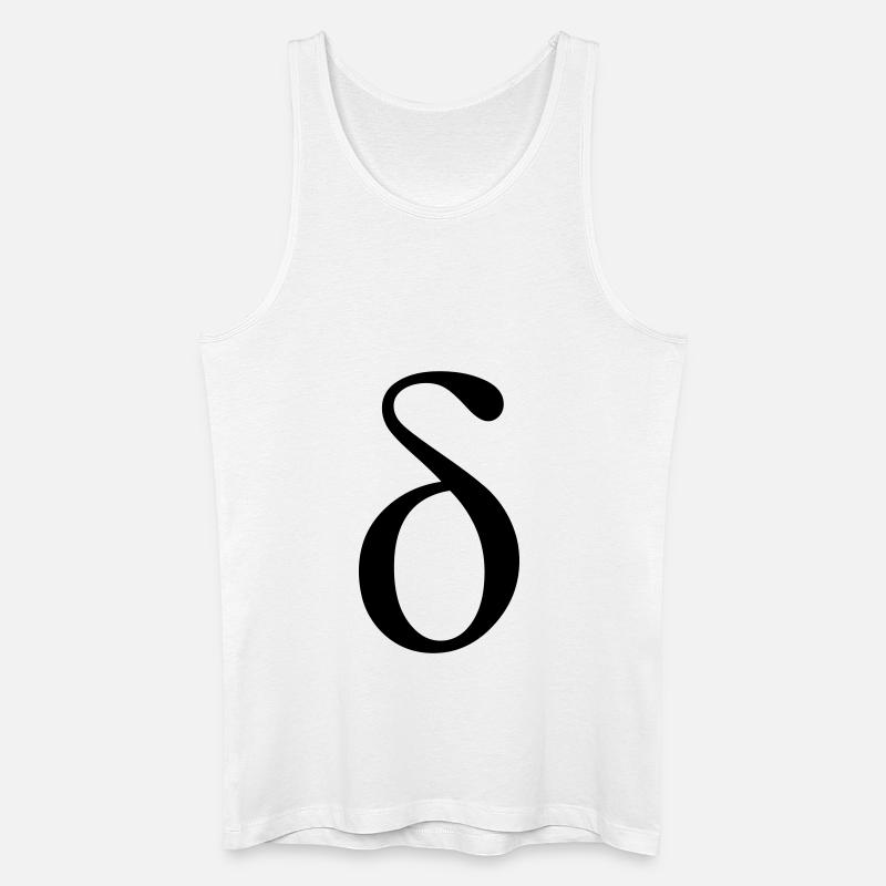 griechischen Buchstaben Delta - Männer Bio Tank Top - Weiß