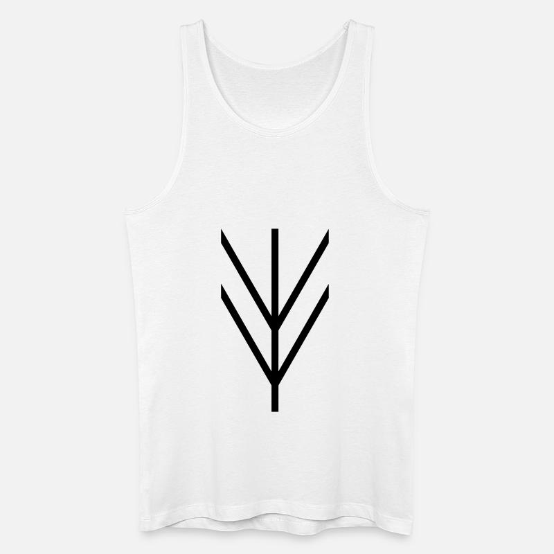 Lagertha Banner Blank - Männer Bio Tank Top - Weiß