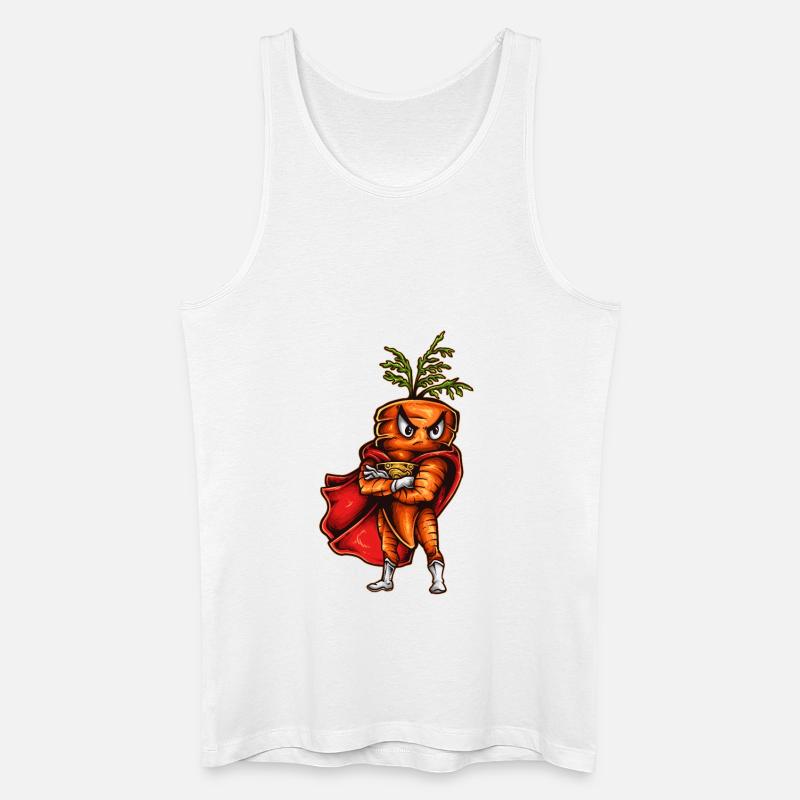 Super Karotte - Männer Bio Tank Top - Weiß