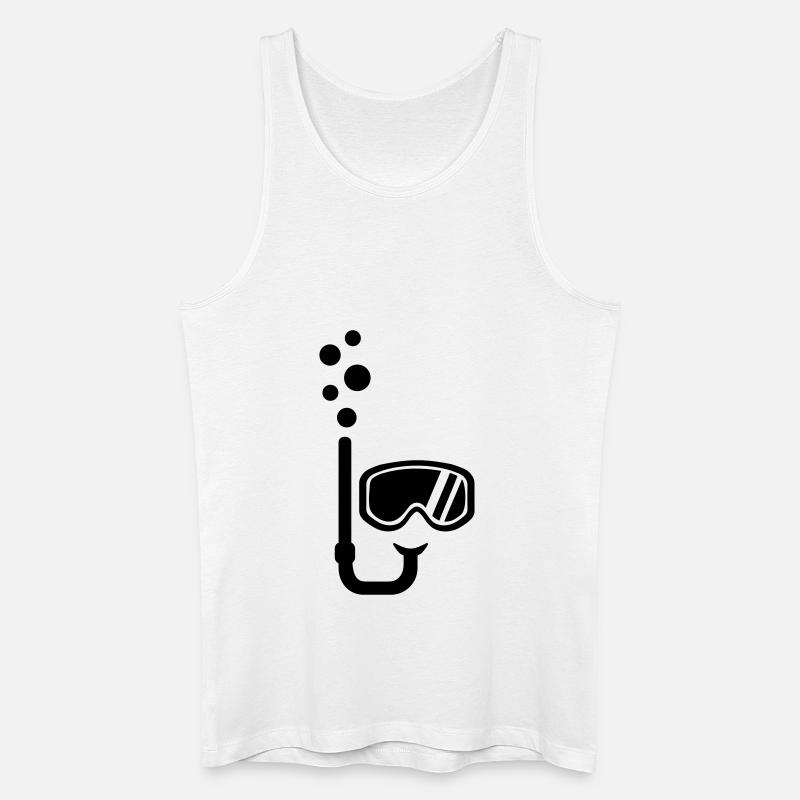 Schnorcheln - Männer Bio Tank Top - Weiß