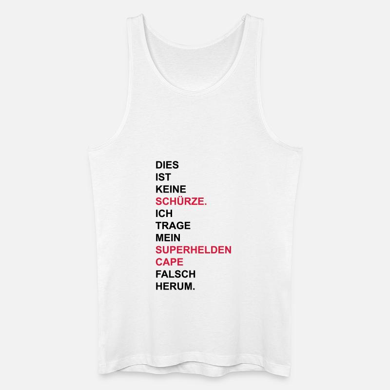 Schürze - Männer Bio Tank Top - Weiß