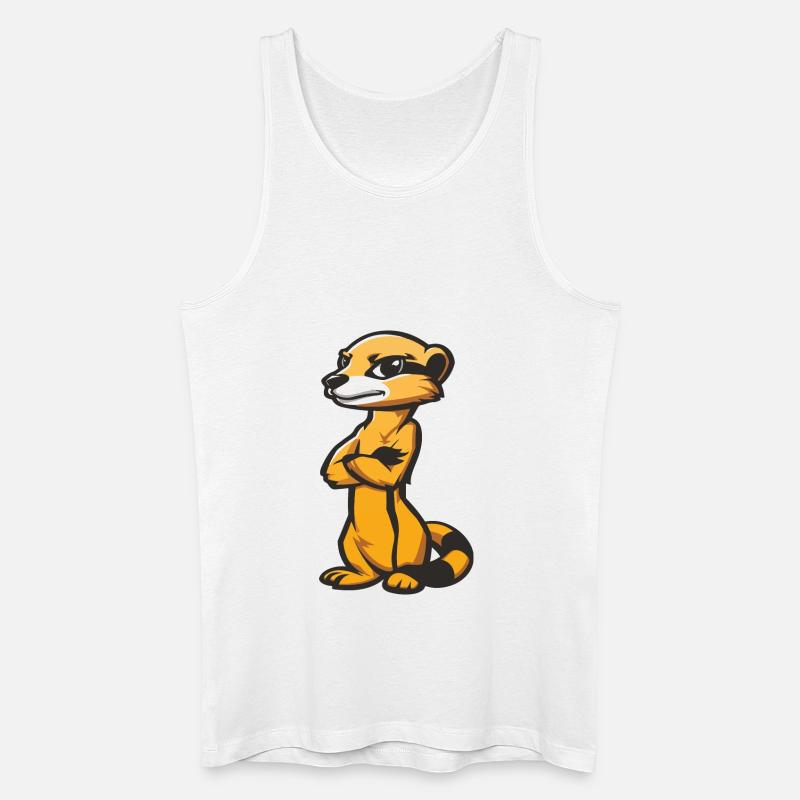 erdmännchen comic - Männer Bio Tank Top - Weiß