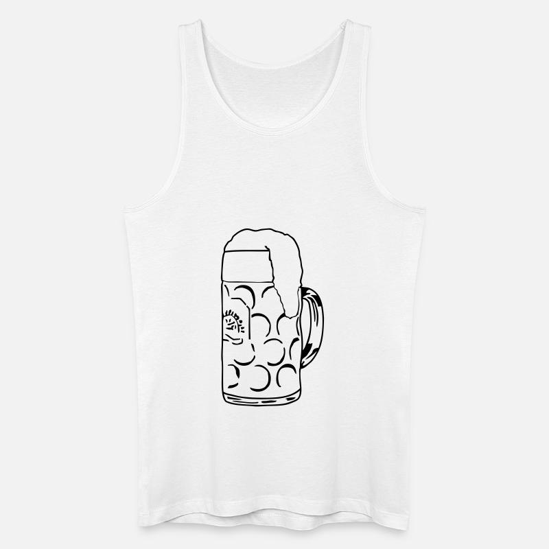 Bier - Männer Bio Tank Top - Weiß