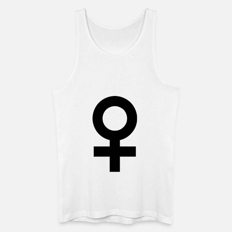Das Symbol der Weiblichkeit - Männer Bio Tank Top - Weiß