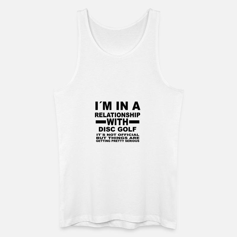 relationship with DISC GOLF - Männer Bio Tank Top - Weiß