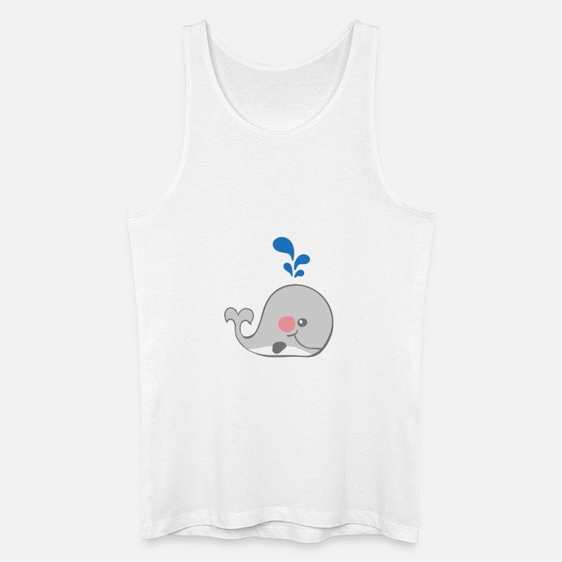 Wal - Männer Bio Tank Top - Weiß