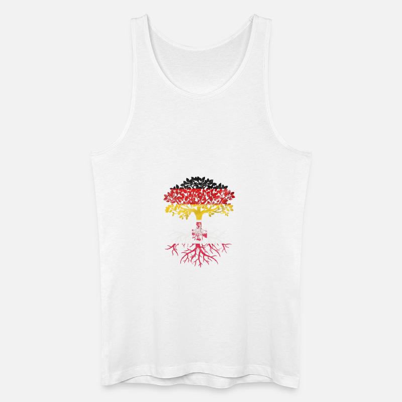 Deutscher mit polnischer Abstammung - Männer Bio Tank Top - Weiß