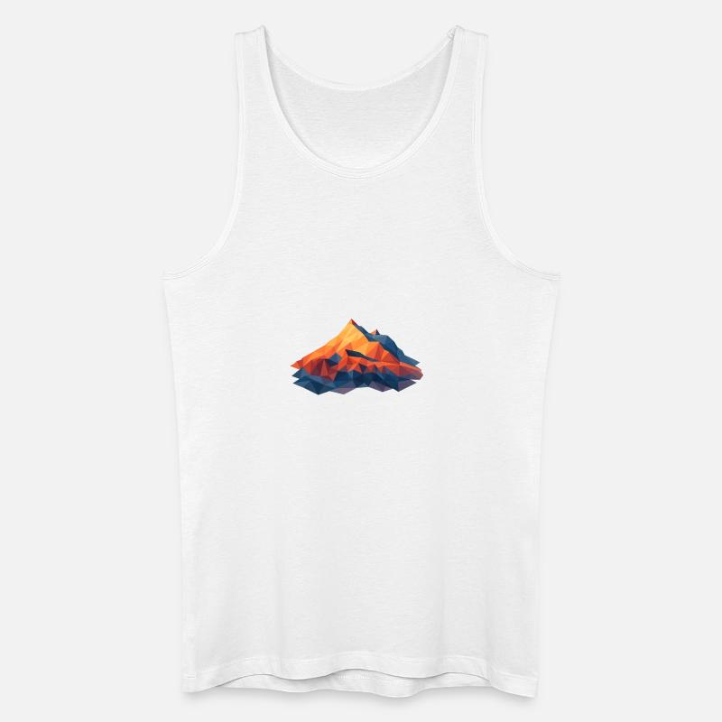 Weisshorn VS 4505m LowPoly - Männer Bio Tank Top - Weiß