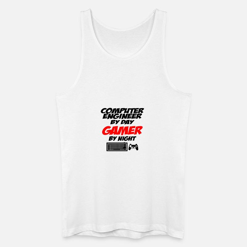 Computer engineer Gamer - Männer Bio Tank Top - Weiß