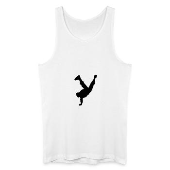 Breakdance - Männer Bio Tank Top - Weiß - Vorne