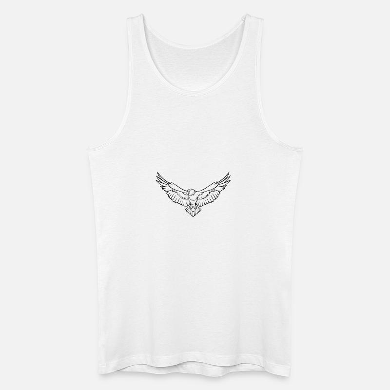 eagle23 - Männer Bio Tank Top - Weiß