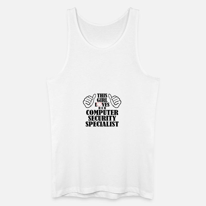 computer security specialist - Männer Bio Tank Top - Weiß