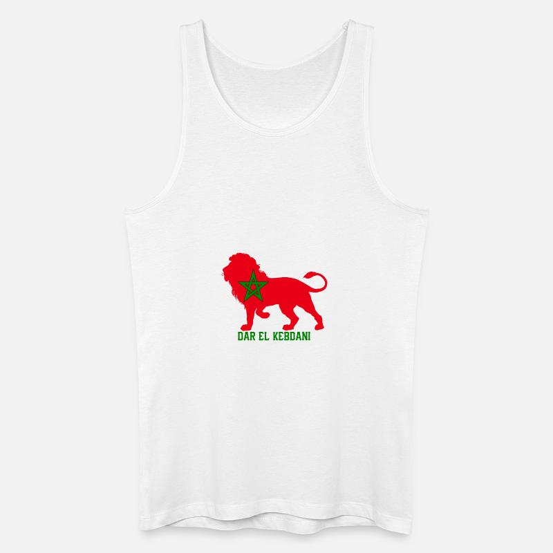 DAR EL KEBDANI - Männer Bio Tank Top - Weiß