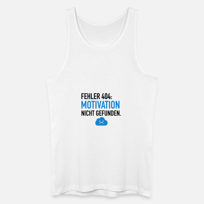 Fehler 404 Motivation - Männer Bio Tank Top - Weiß