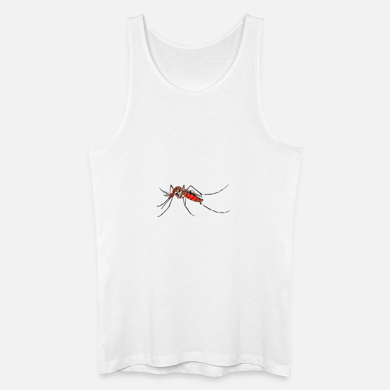 mosqui 2 - Männer Bio Tank Top - Weiß