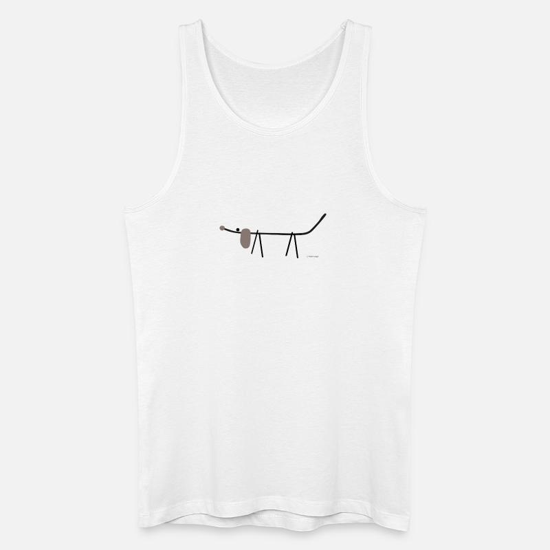 Emmi the dog - Männer Bio Tank Top - Weiß