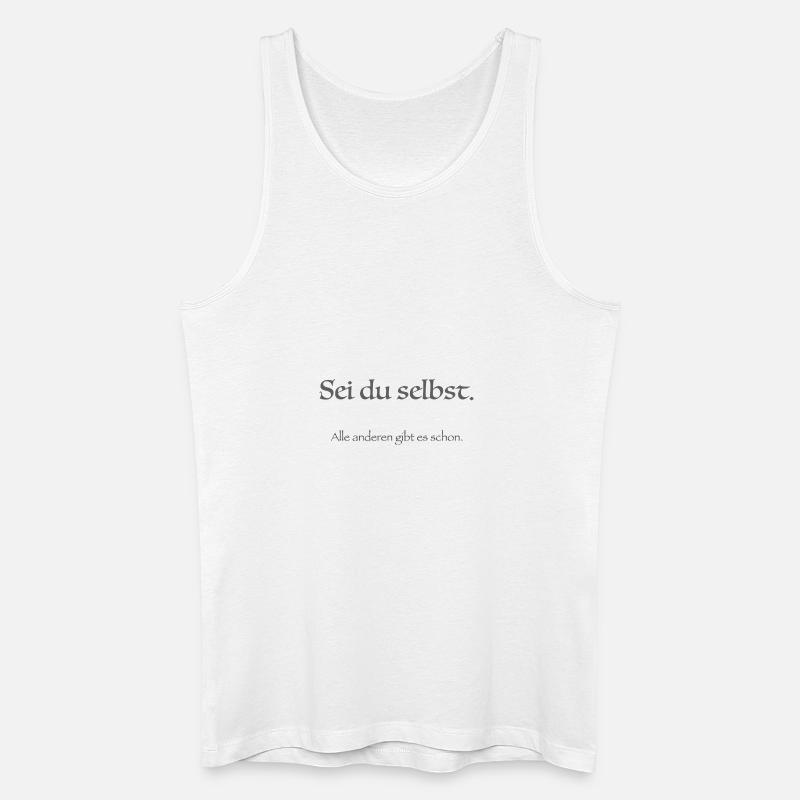 sei du selbst - Männer Bio Tank Top - Weiß