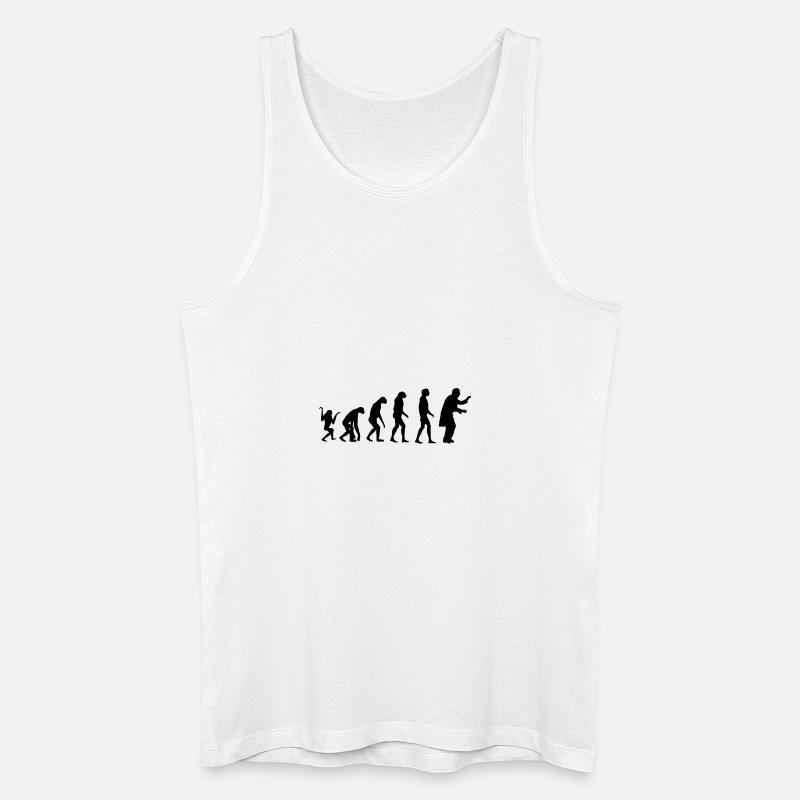 Evolution Conductor - Men’s Organic Tank Top - white