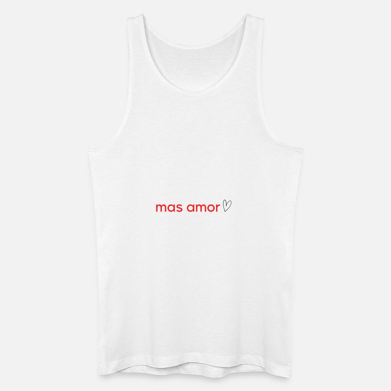 mas amor - Männer Bio Tank Top - Weiß
