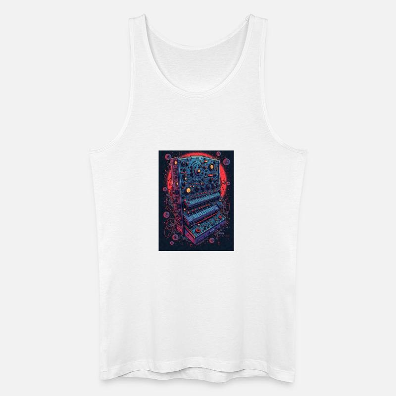 Futuristisches elektronisches Musikgerät - Männer Bio Tank Top - Weiß