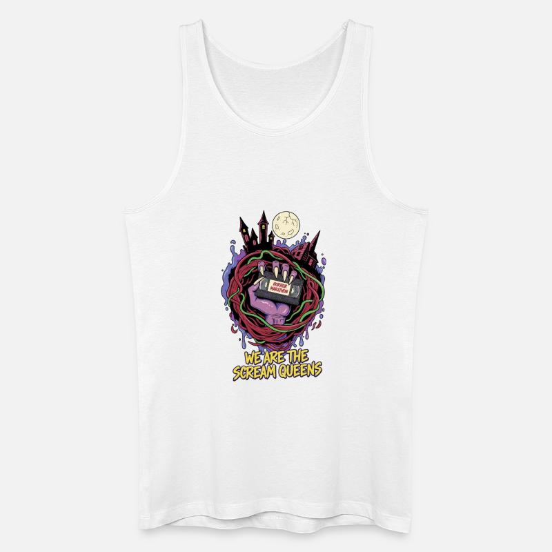 Scream Queens Horror Marathon - Männer Bio Tank Top - Weiß