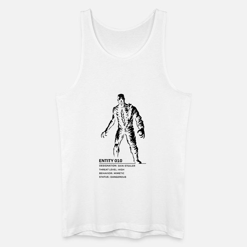 Backrooms Entity 10 black - Männer Bio Tank Top - Weiß