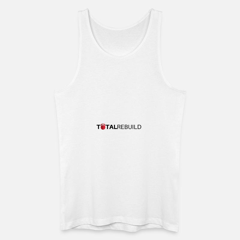 TR Lang Schwarz - Männer Bio Tank Top - Weiß