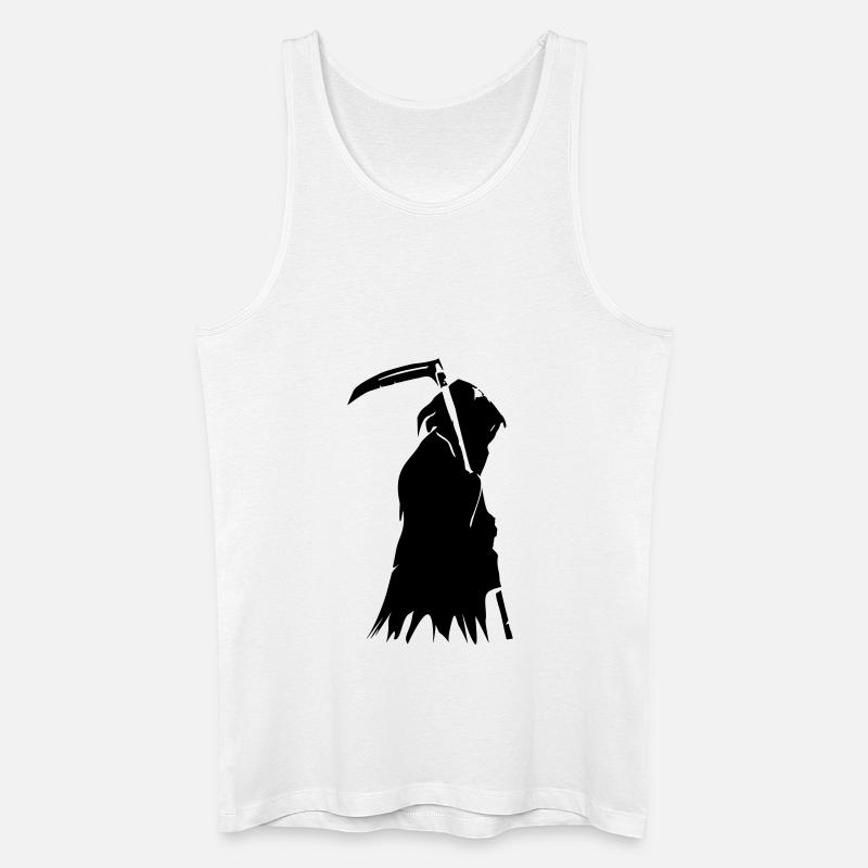 Sensenmann - Männer Bio Tank Top - Weiß