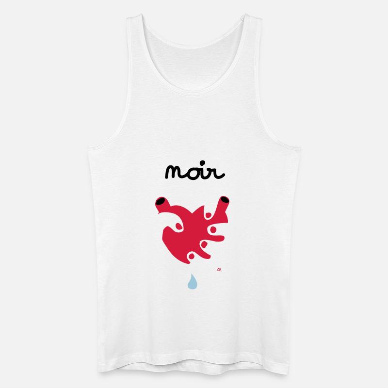 Noir Désir - Männer Bio Tank Top - Weiß