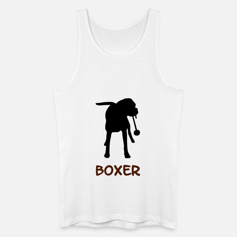 Boxer_2_cb - Männer Bio Tank Top - Weiß
