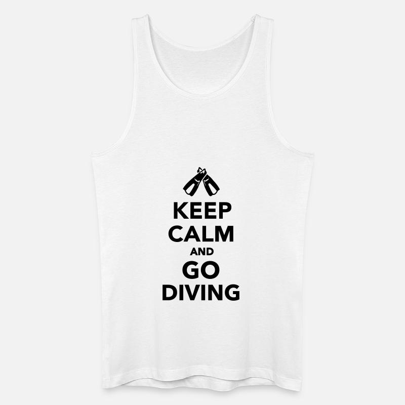 Tauchen - Männer Bio Tank Top - Weiß