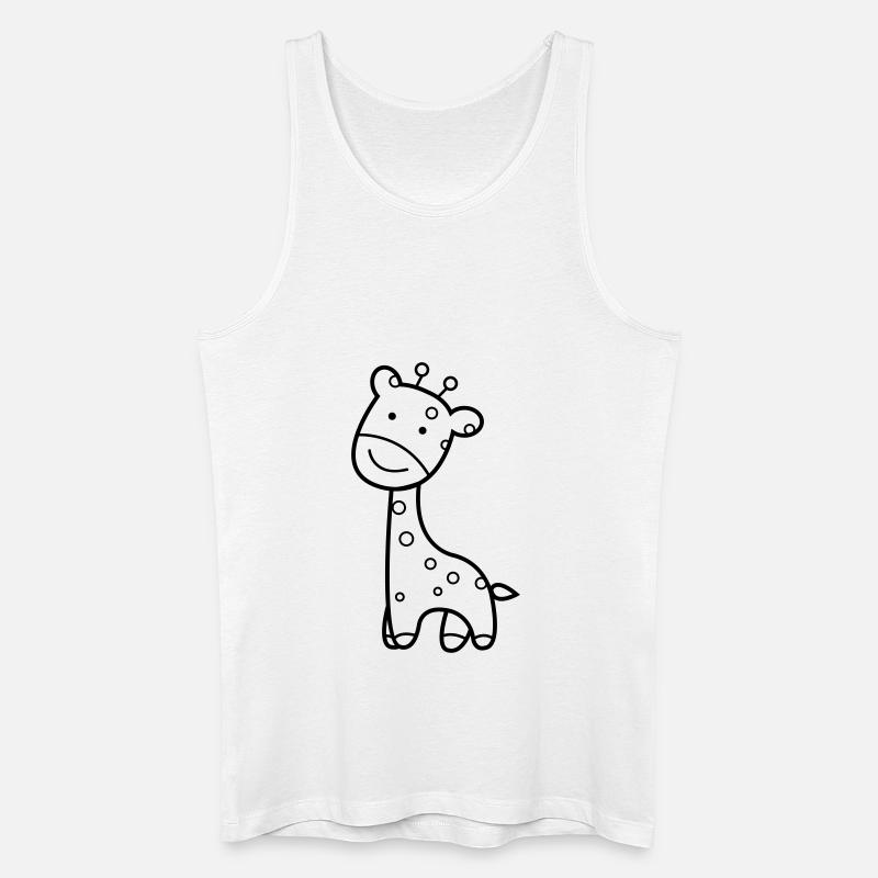 giraffe - Männer Bio Tank Top - Weiß