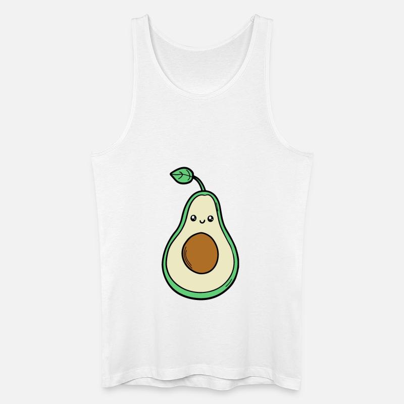 avocado boi - Männer Bio Tank Top - Weiß