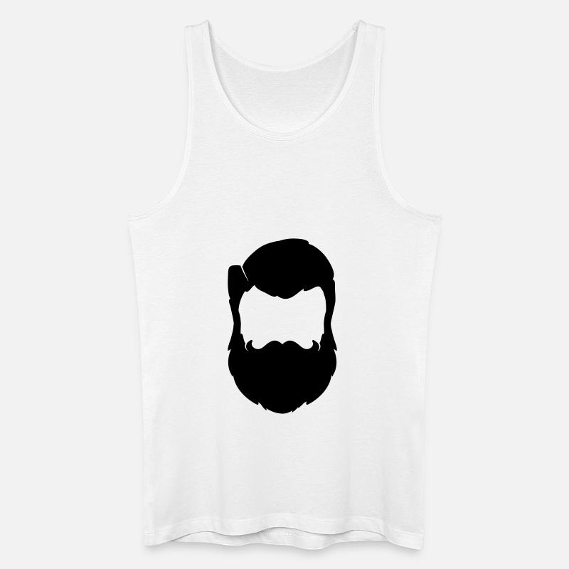 beard - Männer Bio Tank Top - Weiß