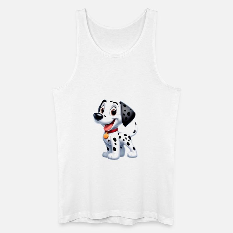 Dalmatiner 3 - Männer Bio Tank Top - Weiß