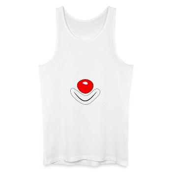Clown - always keep a good mood - Men’s Organic Tank Top - white - Front
