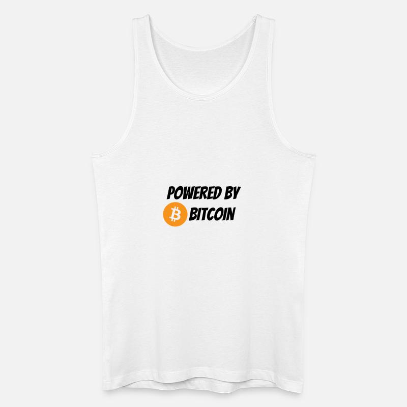 Angetrieben von Bitcoin - Männer Bio Tank Top - Weiß