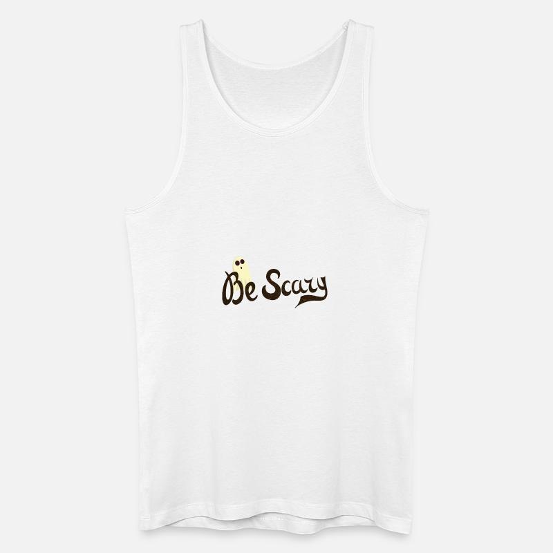 Be Scary - Männer Bio Tank Top - Weiß