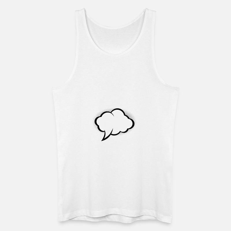 Comic-Sprechblase - Männer Bio Tank Top - Weiß