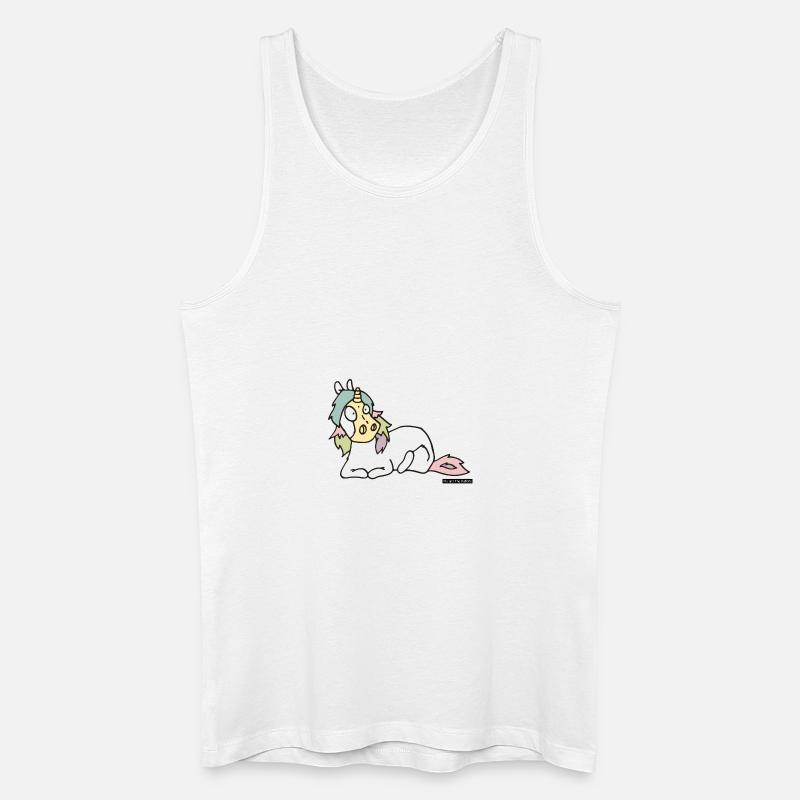 Pferd Nr 3 - Männer Bio Tank Top - Weiß