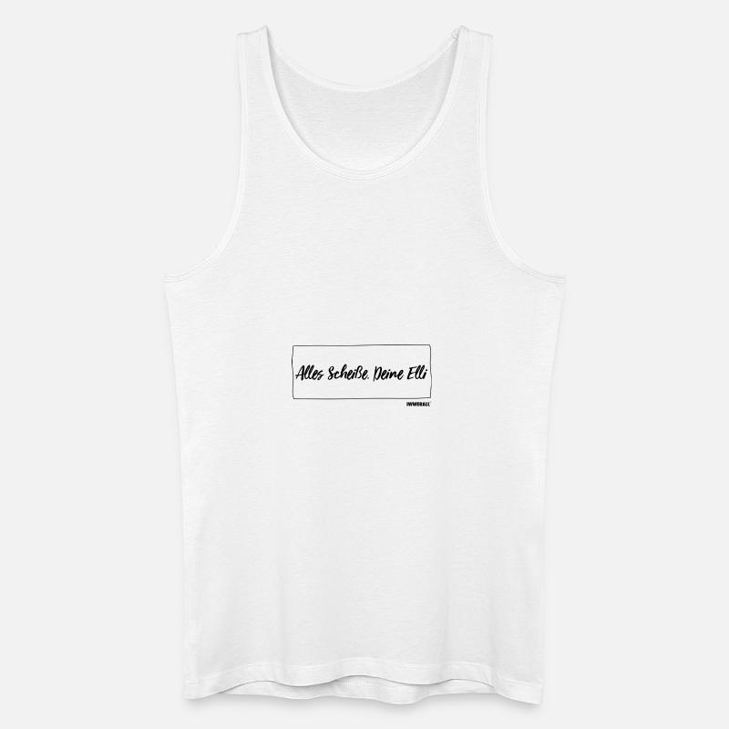 Alles Scheiße. Deine Elli - Männer Bio Tank Top - Weiß