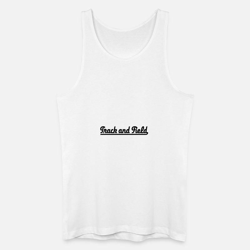 track and field - Männer Bio Tank Top - Weiß